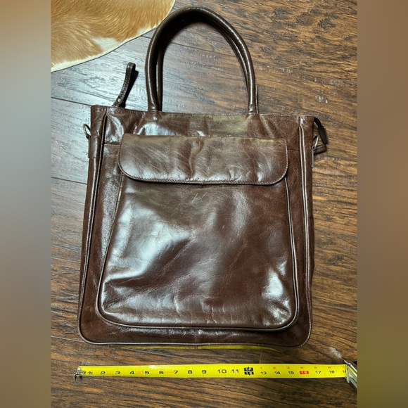 Latico Rich Brown Leather Tote - Picture 8 of 8